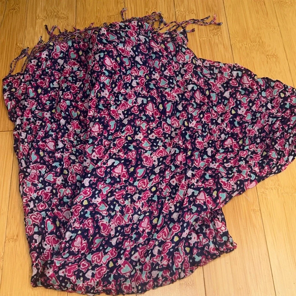Lilly Pulitzer Murfee Scarf in Candy Hearts Pattern, Silk Cashmere Blend - Picture 9 of 9